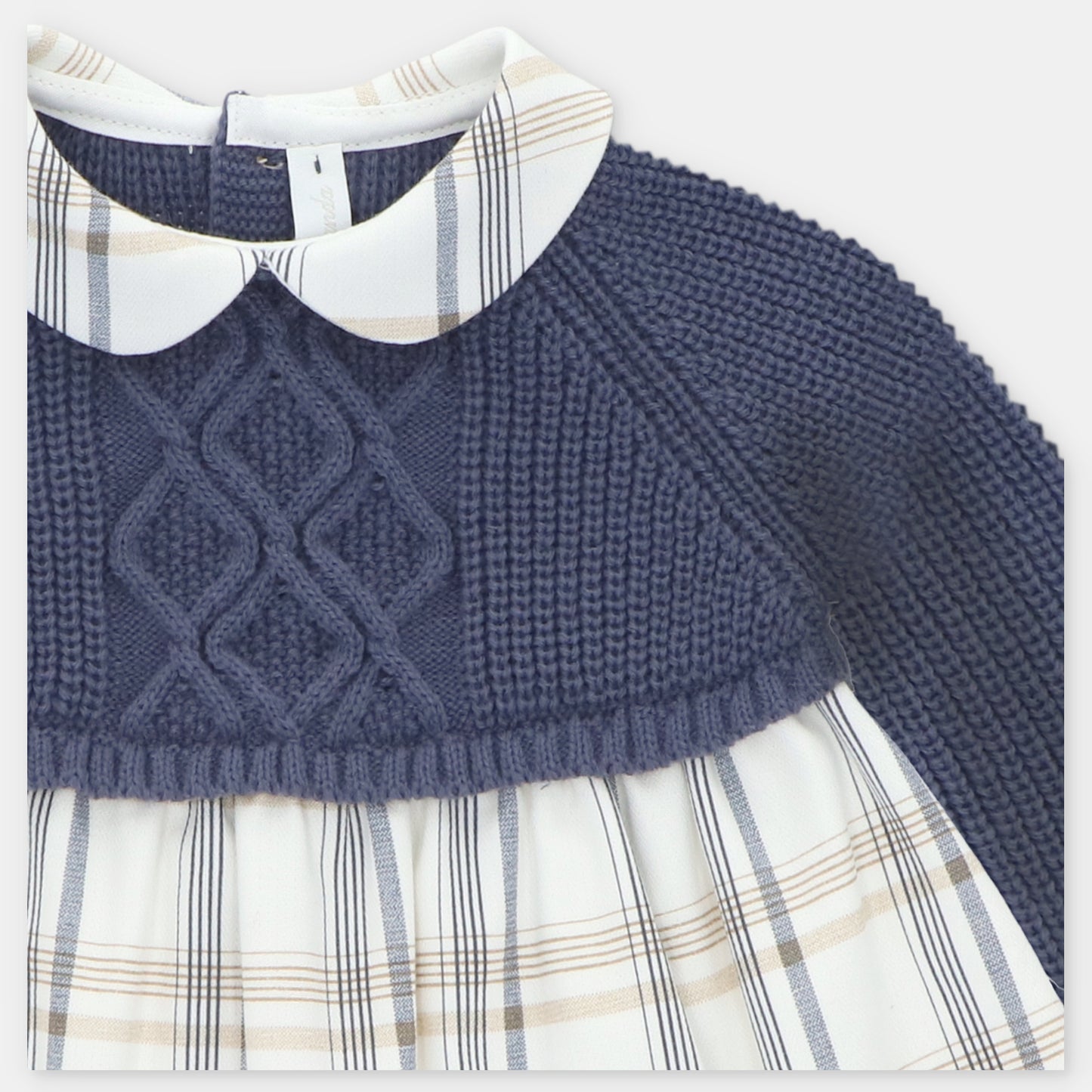 Vestido Punto y Tela Leicester