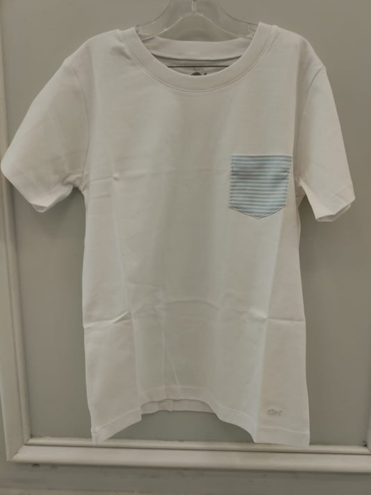 CAMISETA CON BOLSILLO DE LINEAS