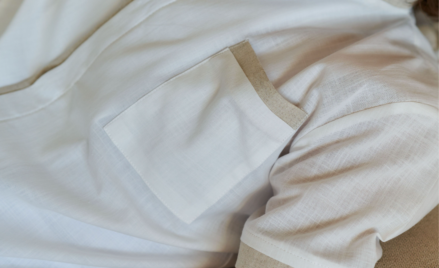 Conjunto Beige de Lino niño