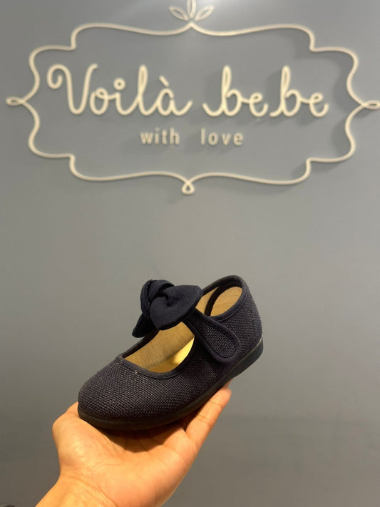 Mercedita de lino con lazo