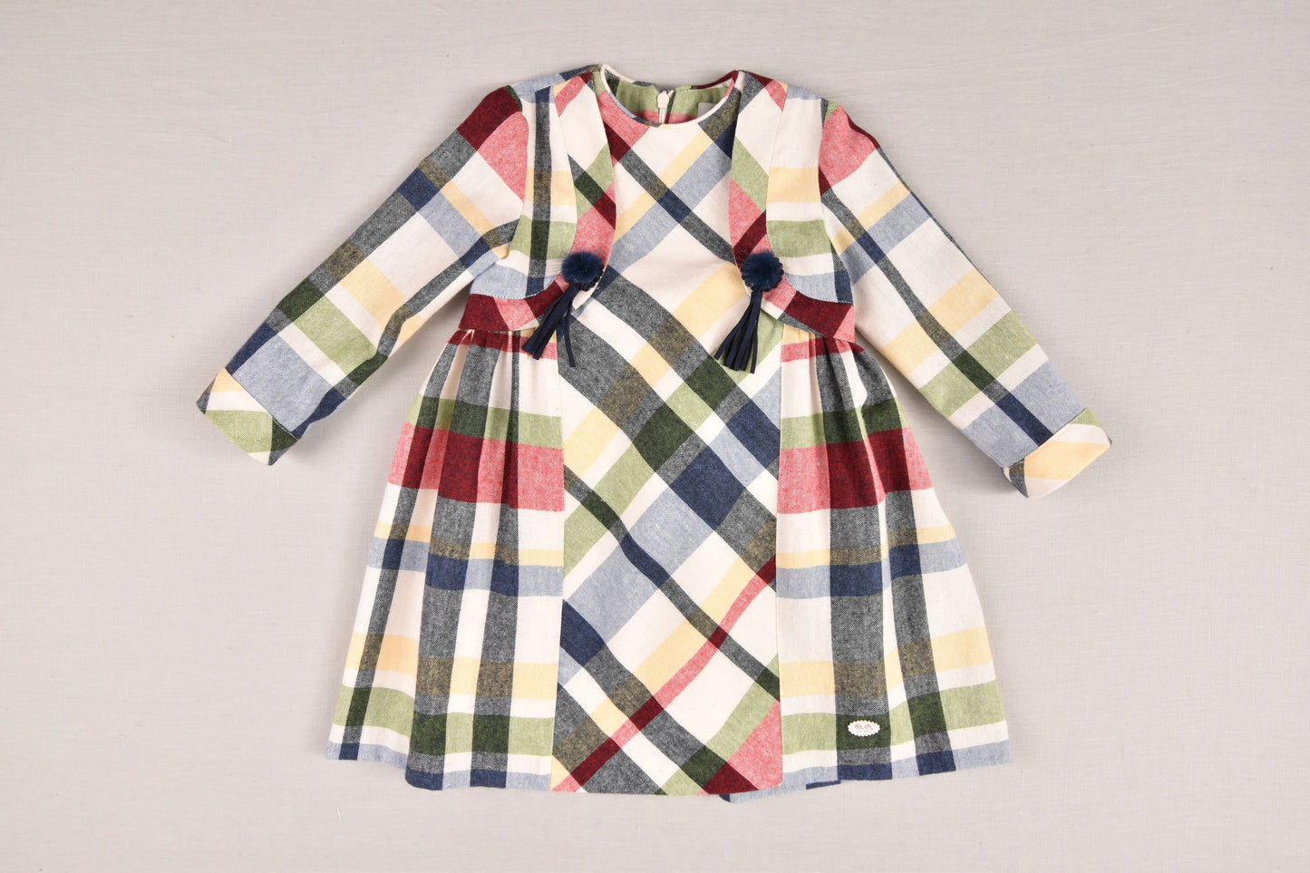 Vestido Infantil Cuadros