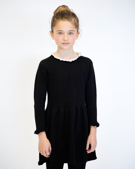 Vestido rombos negro