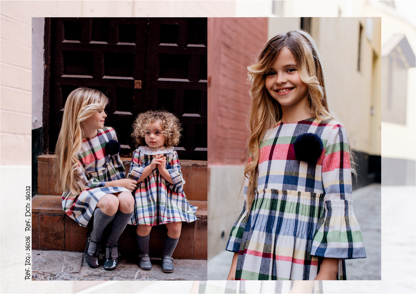 Vestido Infantil Cuadros