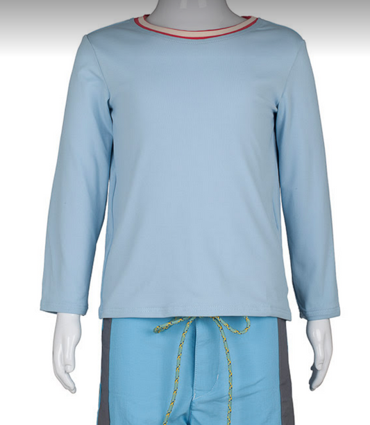 UV Protective T-shirt Light Blue