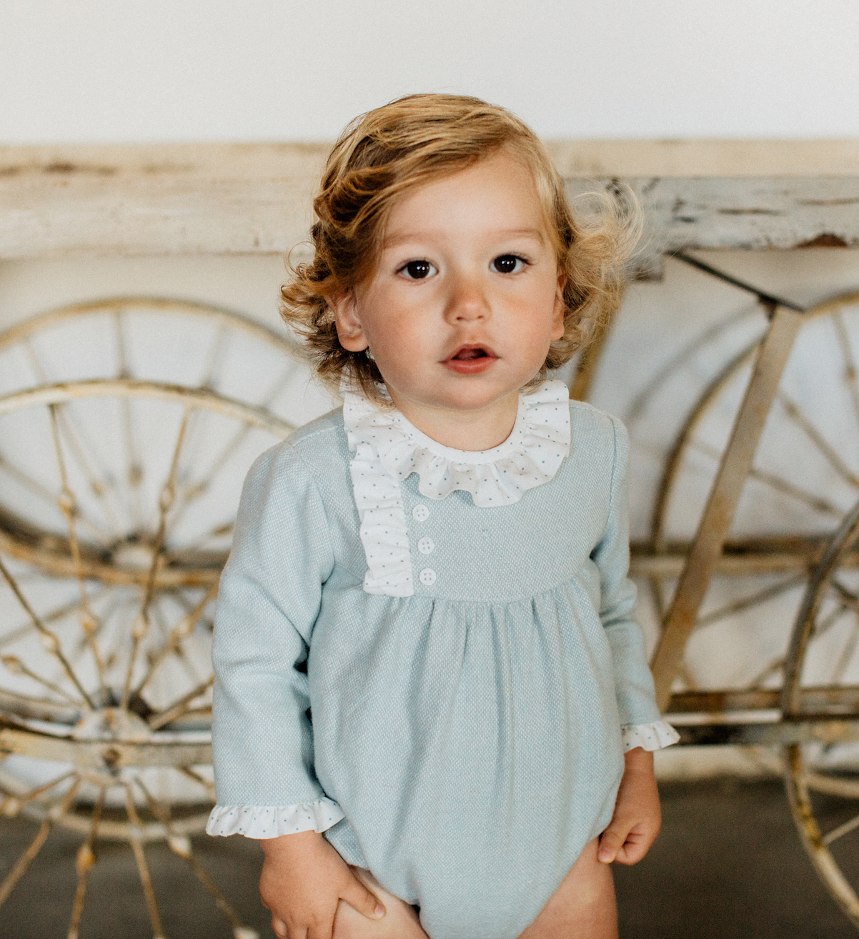 Romper Celeste Elegante