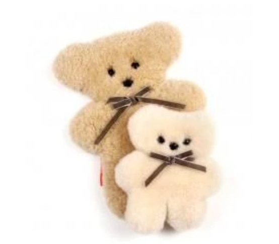 Little Cuddle Flat Bear in Honey