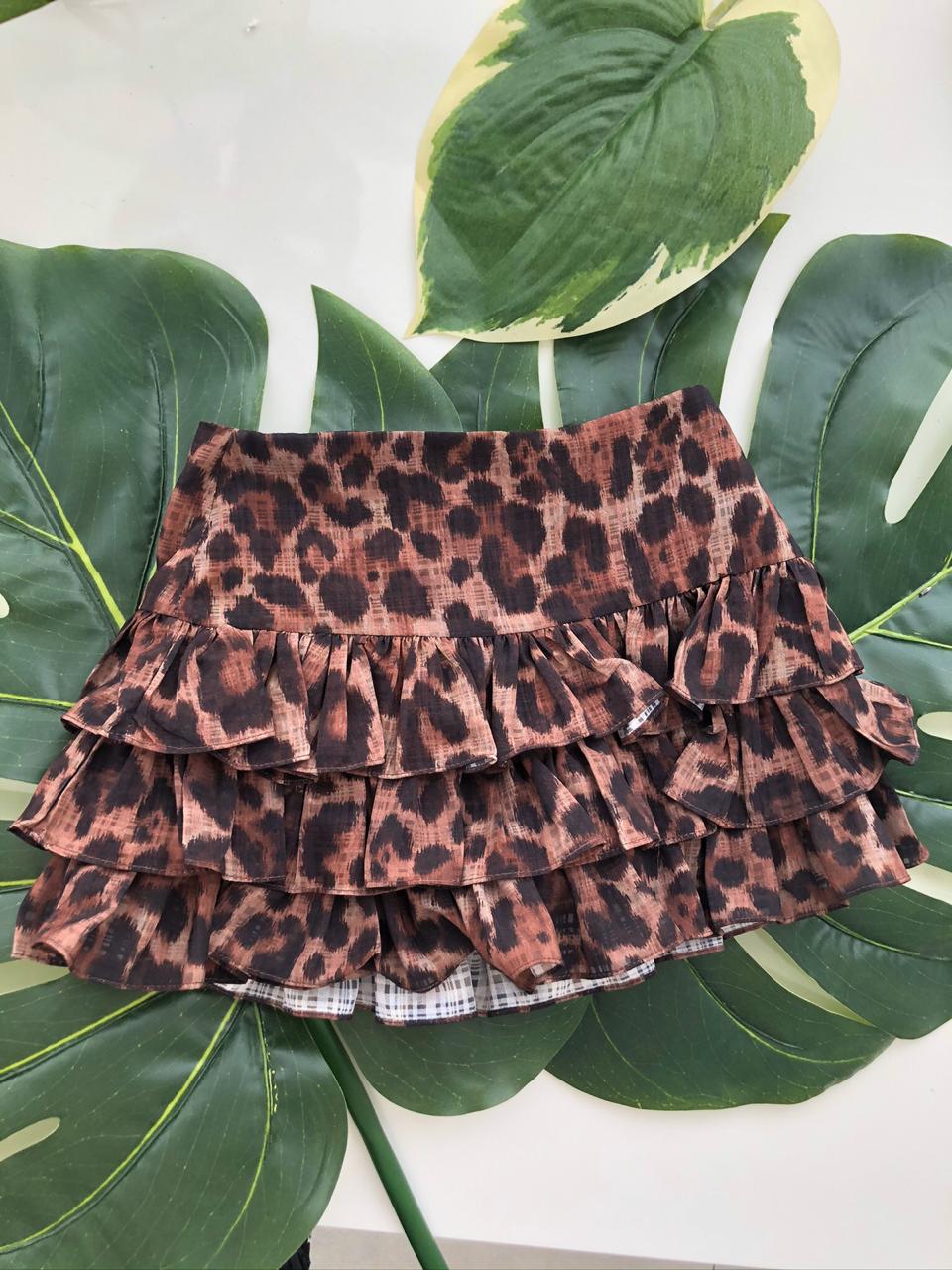 Falda Leopardo