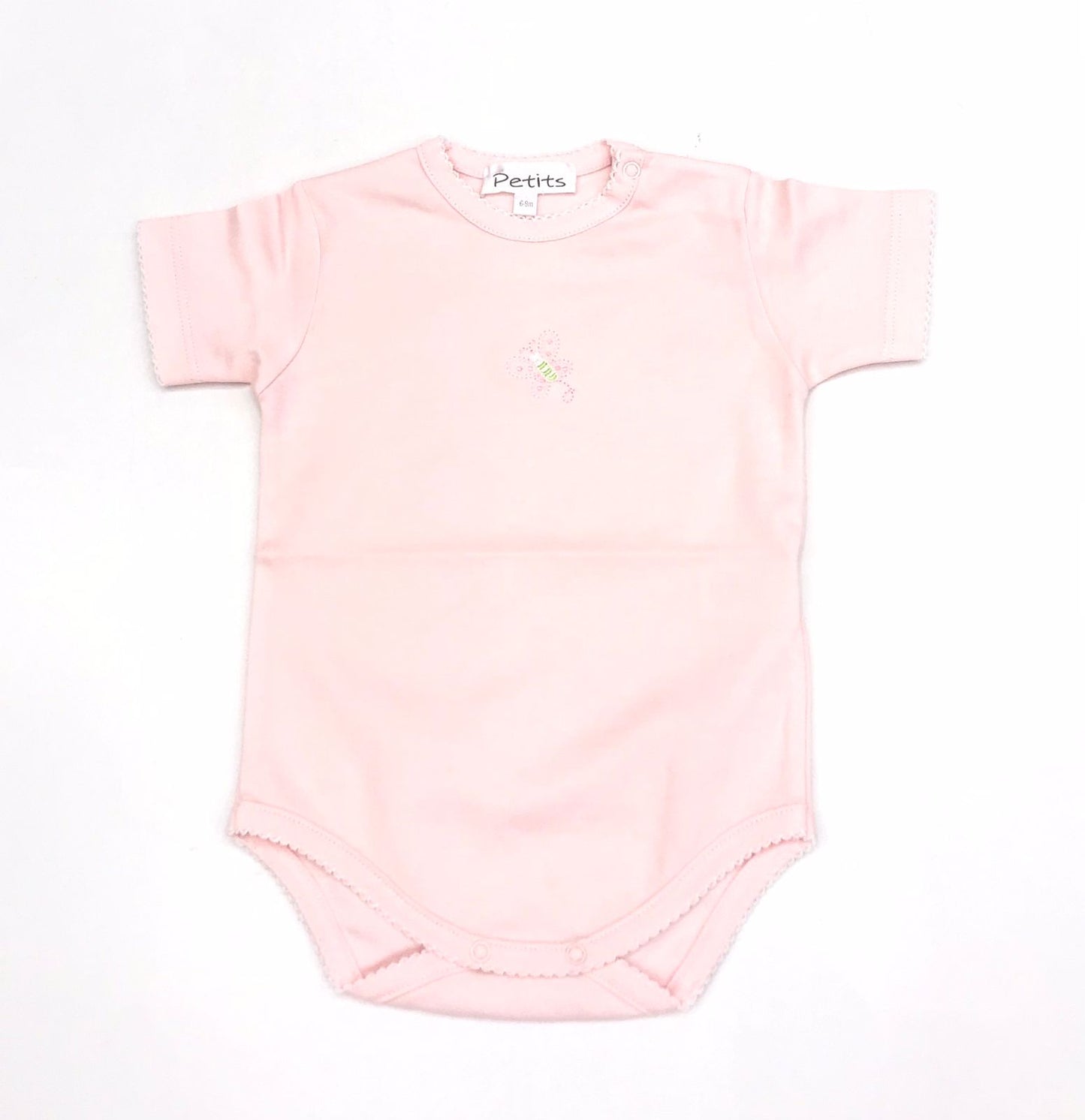 BODY ROSA MANGA CORTA