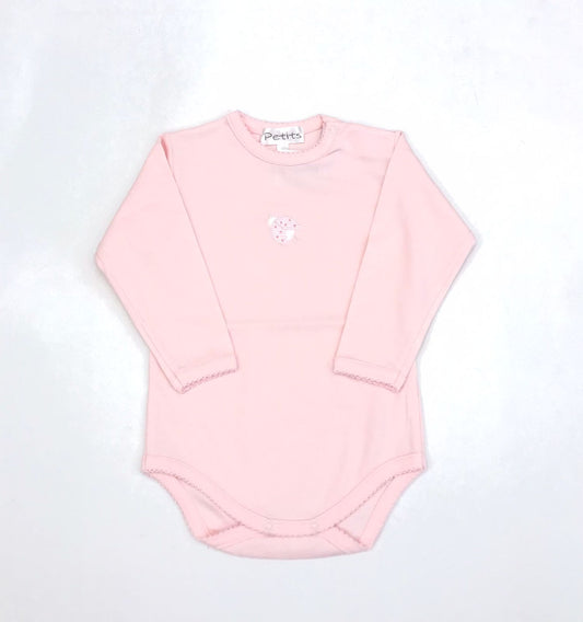 BODY ROSA MANGA LARGA