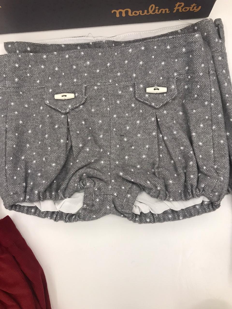 Short Gris Estrellas