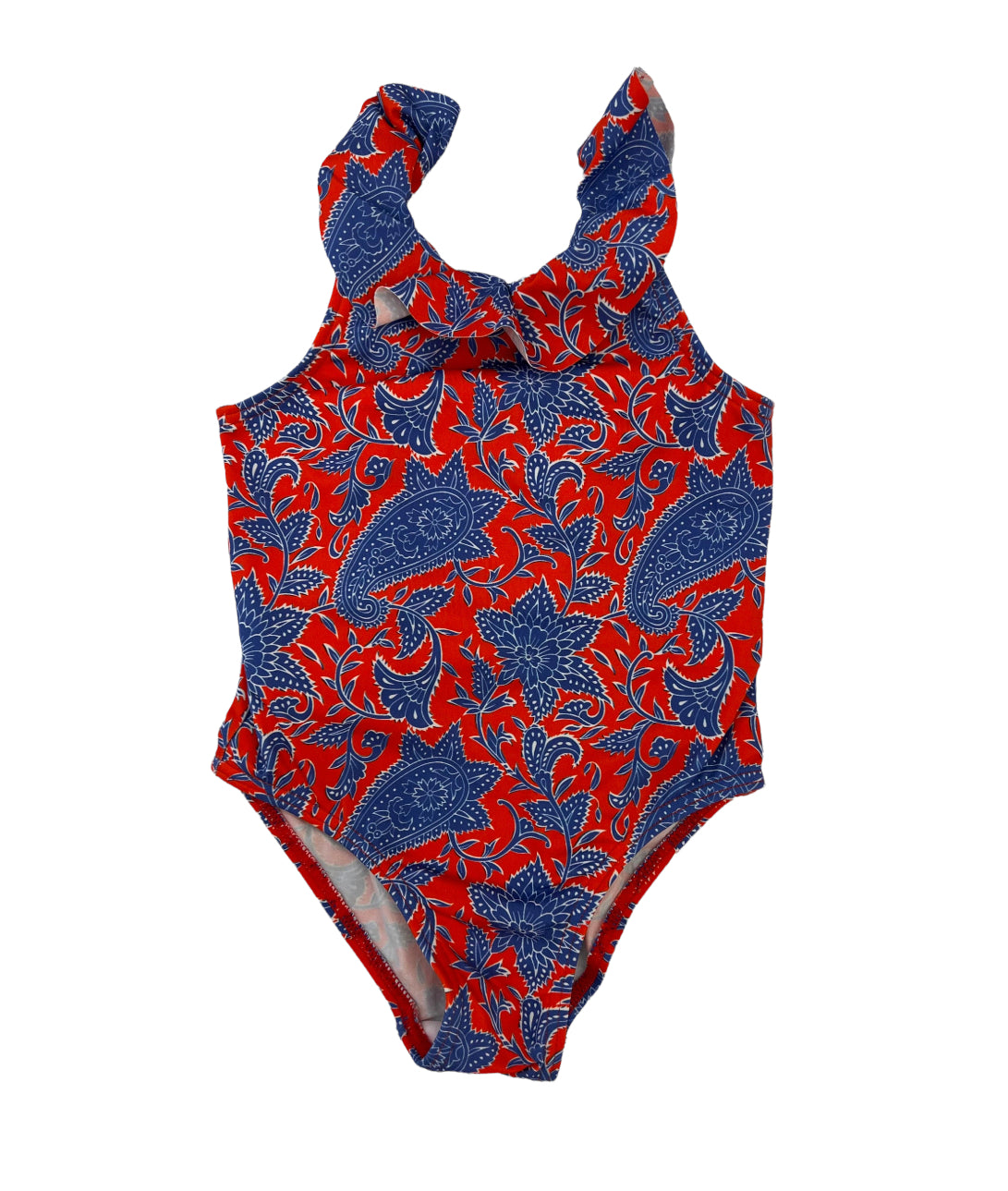 Vestido de baño paisley rojo