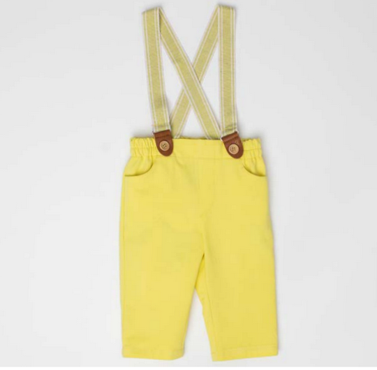 Pantalon Lino Amarillo