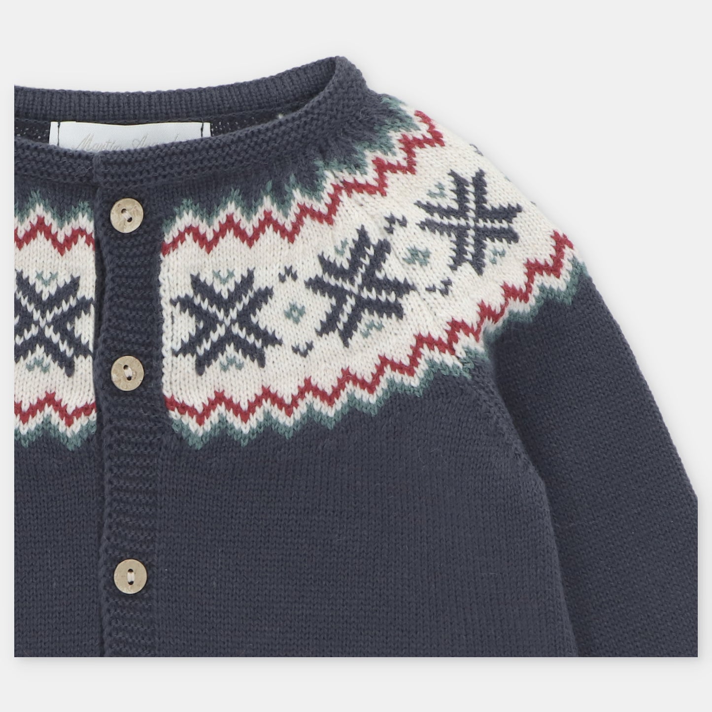 Cardigan Manchester abierto