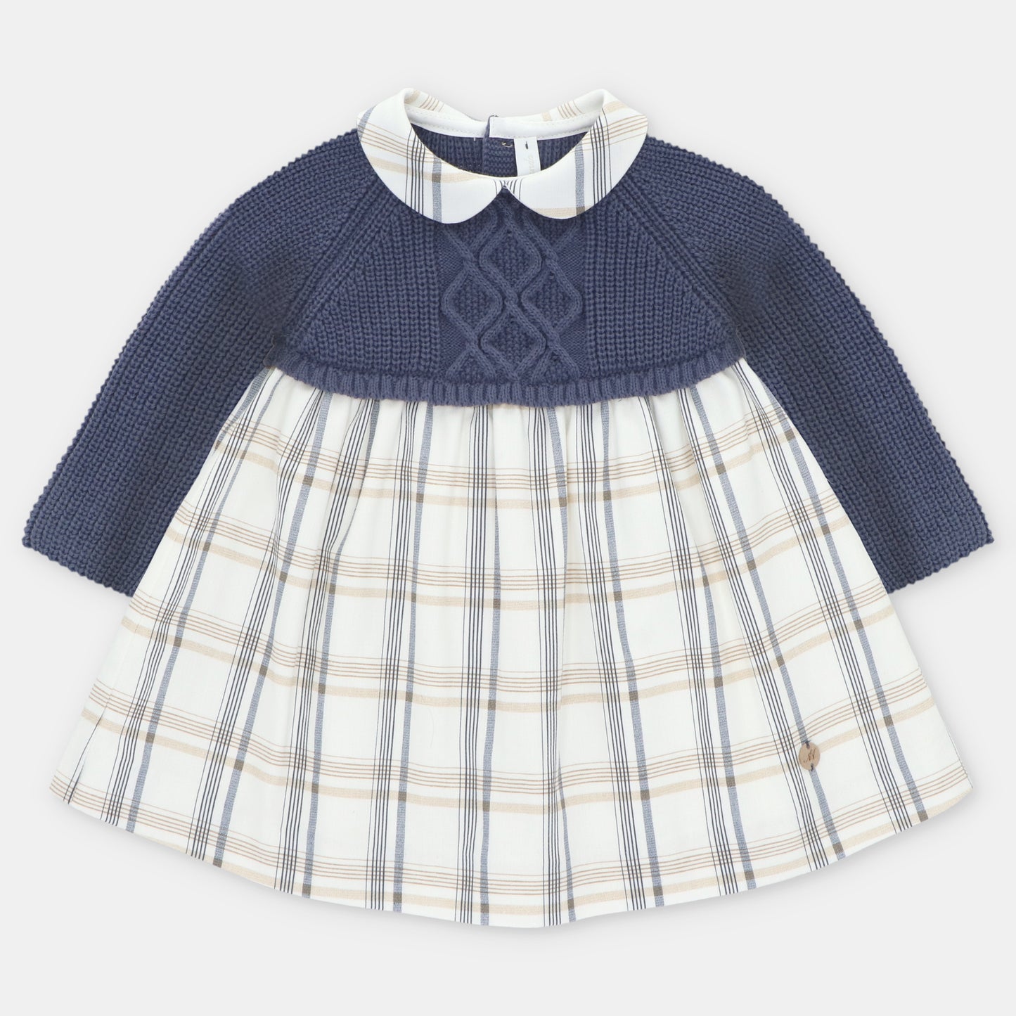 Vestido Punto y Tela Leicester