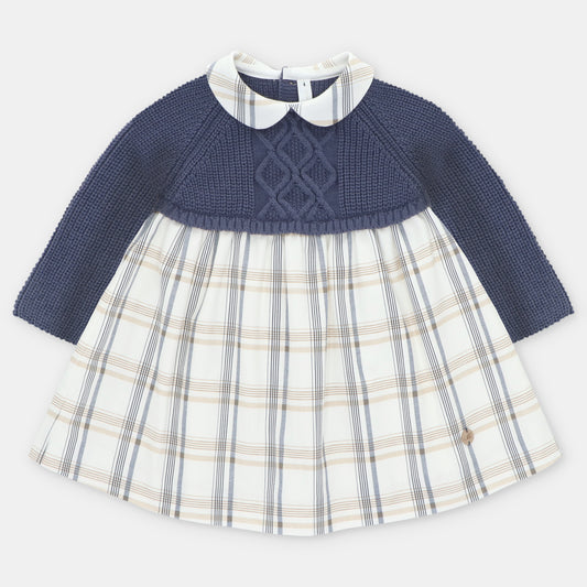 Vestido Punto y Tela Leicester