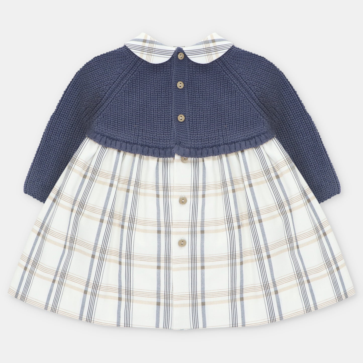 Vestido Punto y Tela Leicester