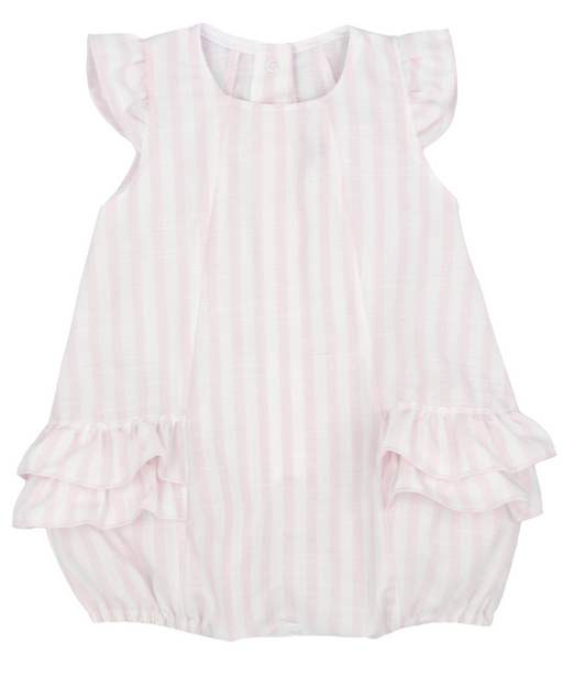 baby romper rayas pink
