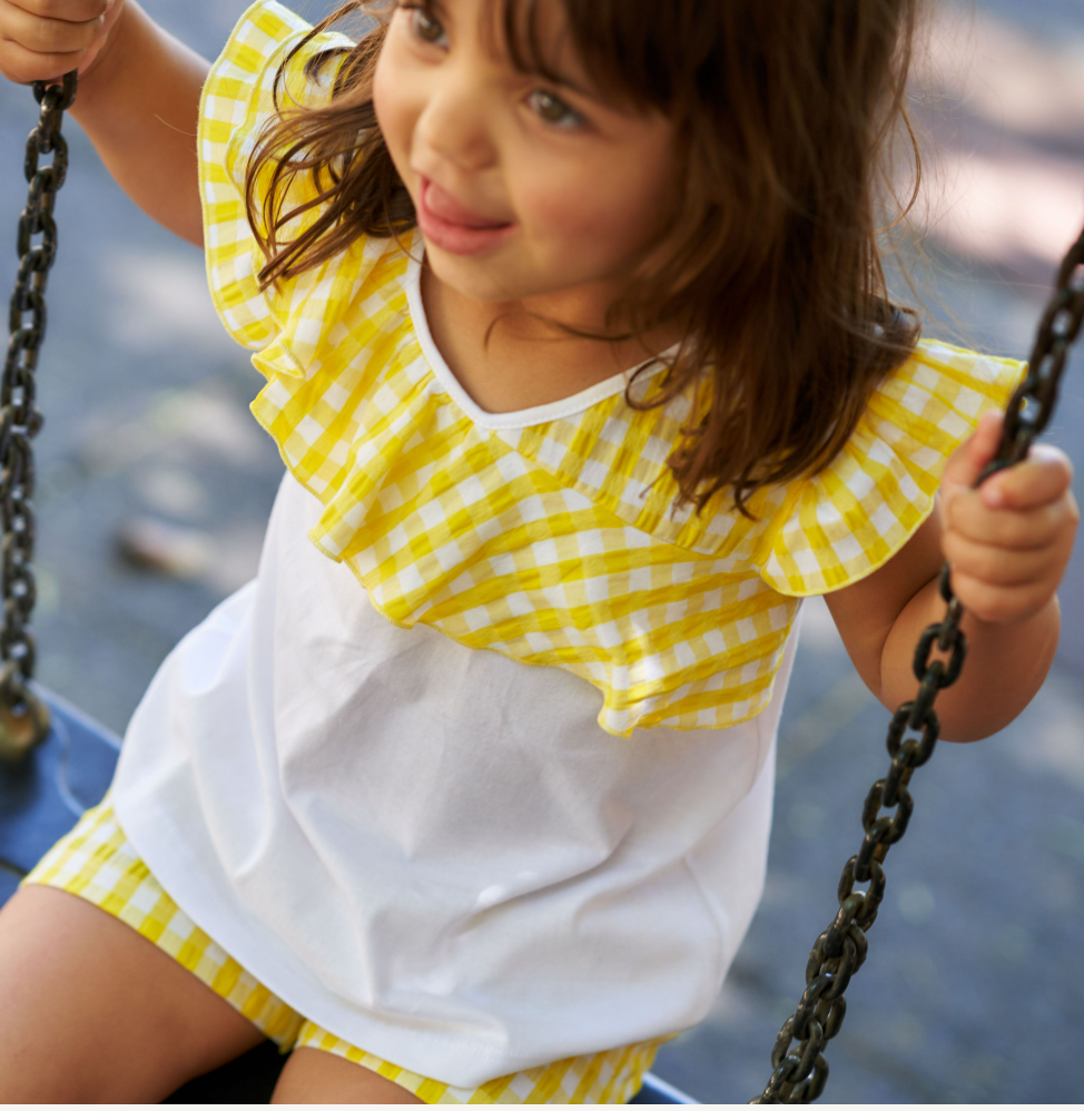 Conjunto verano Niña Sunflower