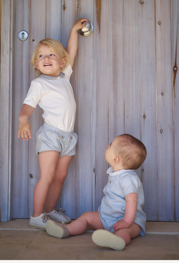 Conjunto niño rayas Cotton