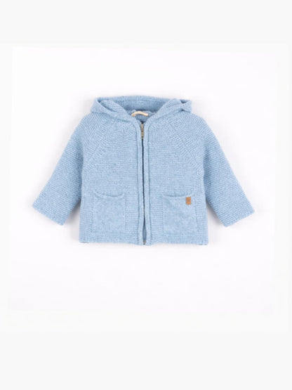 CARDIGAN DE LANA CON CAPUCHA