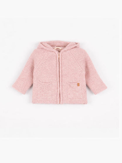 CARDIGAN DE LANA CON CAPUCHA