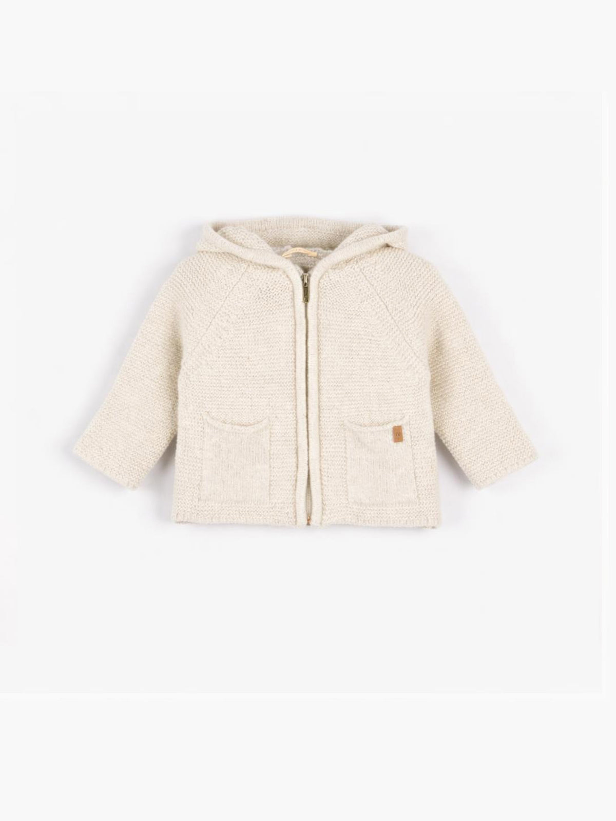 CARDIGAN DE LANA CON CAPUCHA