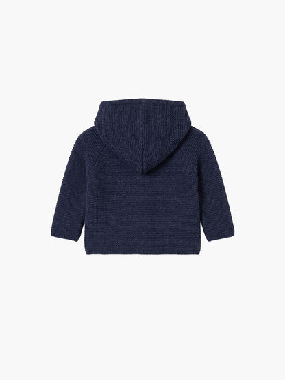 CARDIGAN DE LANA CON CAPUCHA