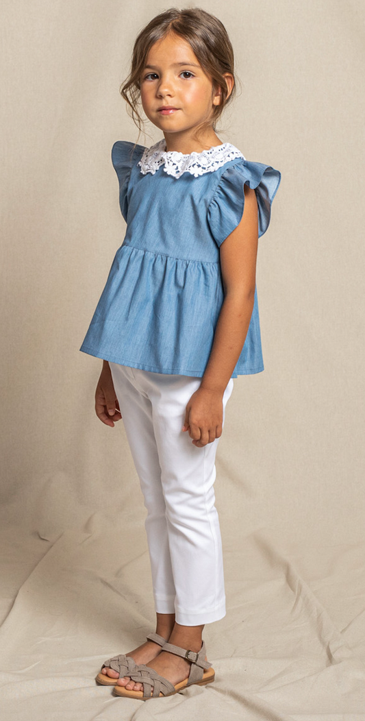 BLUSA CUELLO GUIPUR