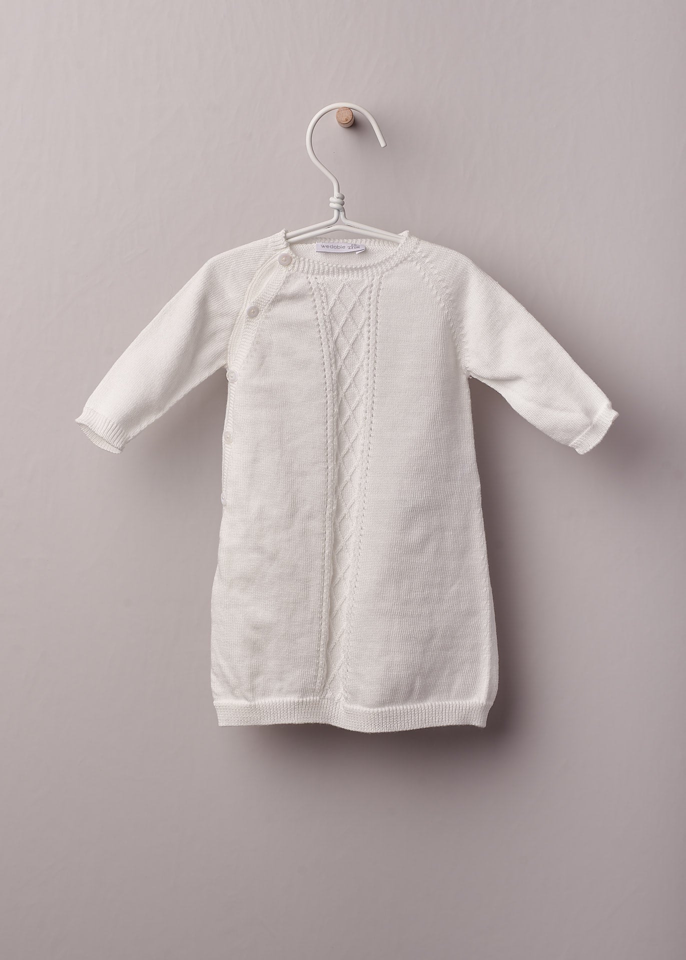 Babygrow tejido blanco