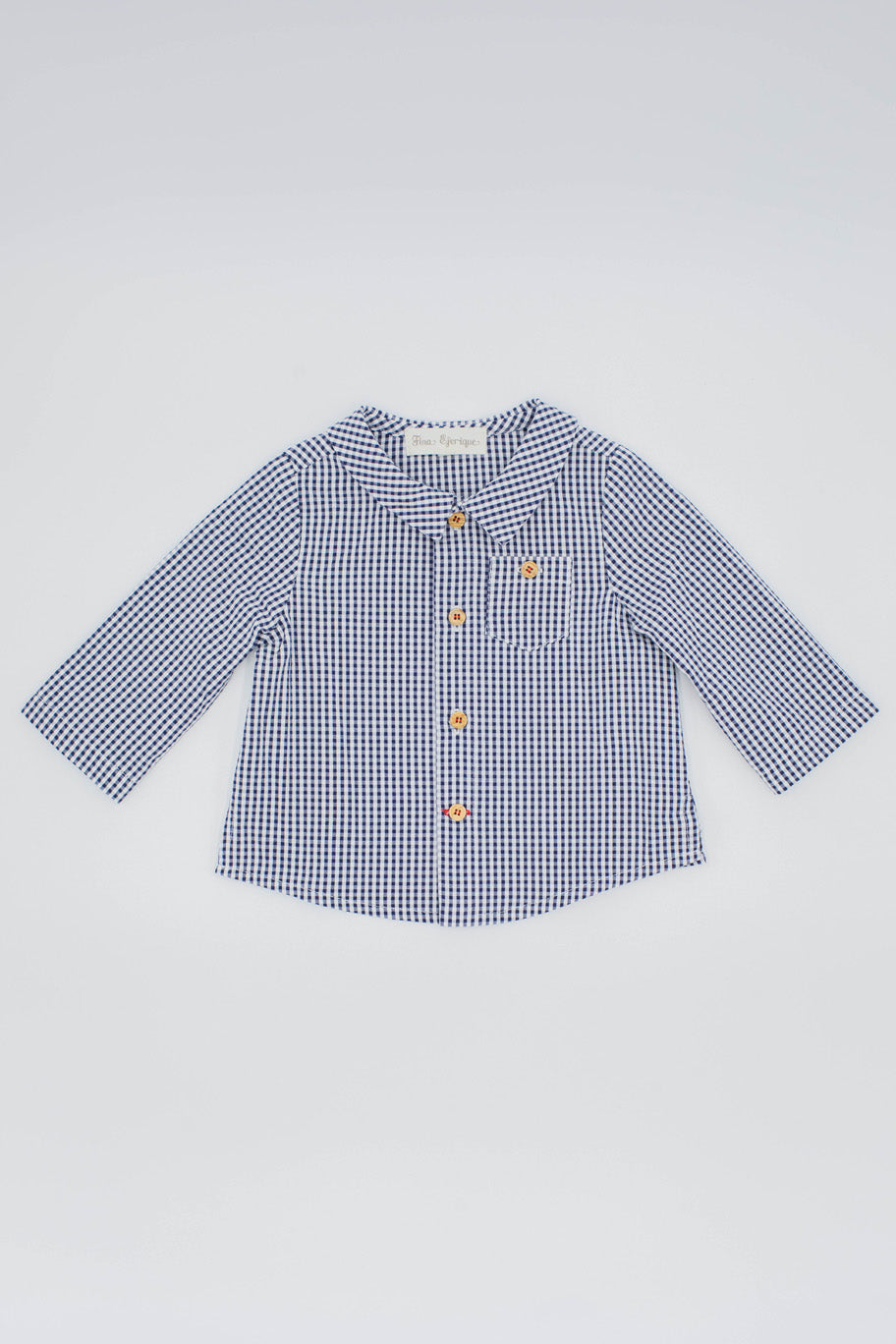 Camisa cuadros marino