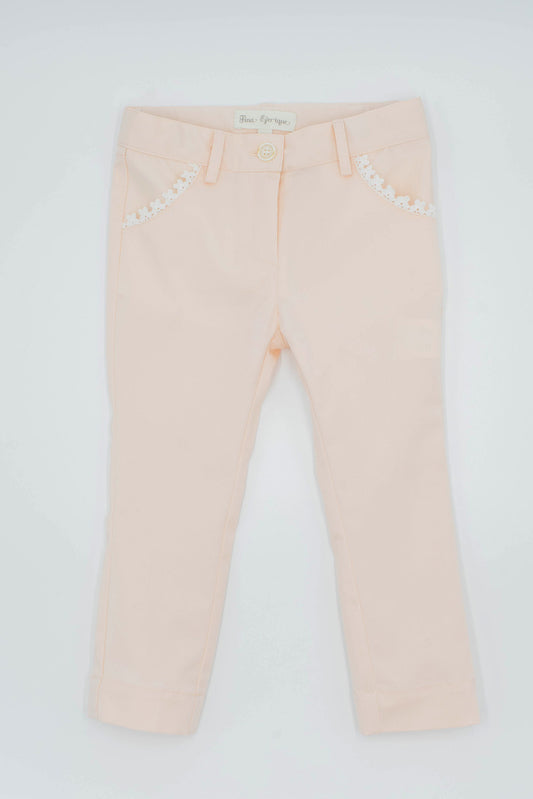 Pantalón rosa pétalo bolsillo