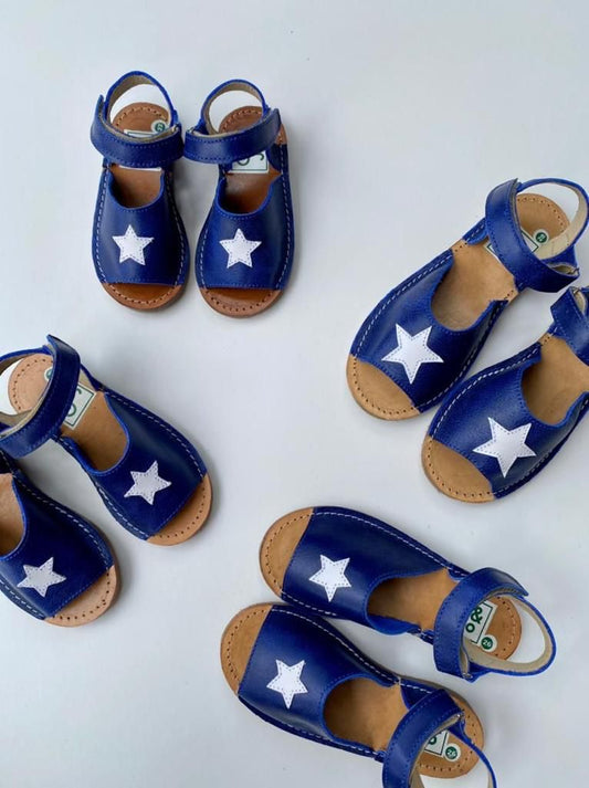 Sandalia Azul Estrella con velcro G&Jo